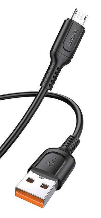 KAKUSIGA καλώδιο micro USB σε USB KSC-805, 2.4A, 480Mbps, 1m, μαύρο 1 KAKUSIGA καλώδιο micro USB σε USB KSC-805