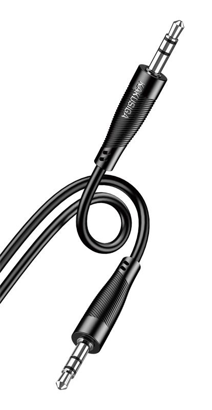 KAKUSIGA καλώδιο ήχου 3.5mm KSC-893, AUX, 1m, μαύρο 1 KAKUSIGA καλώδιο ήχου 3.5mm KSC-893