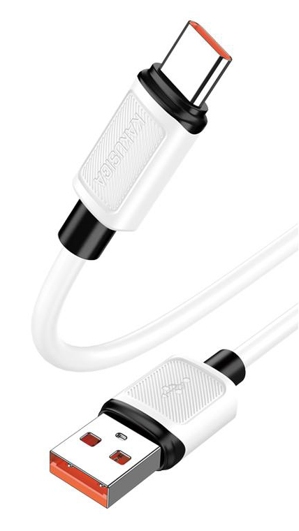 KAKUSIGA καλώδιο USB-C σε USB KSC-998, σιλικόνης, 5A, 480Mbps, 1m, λευκό 1 KAKUSIGA καλώδιο USB-C σε USB KSC-998