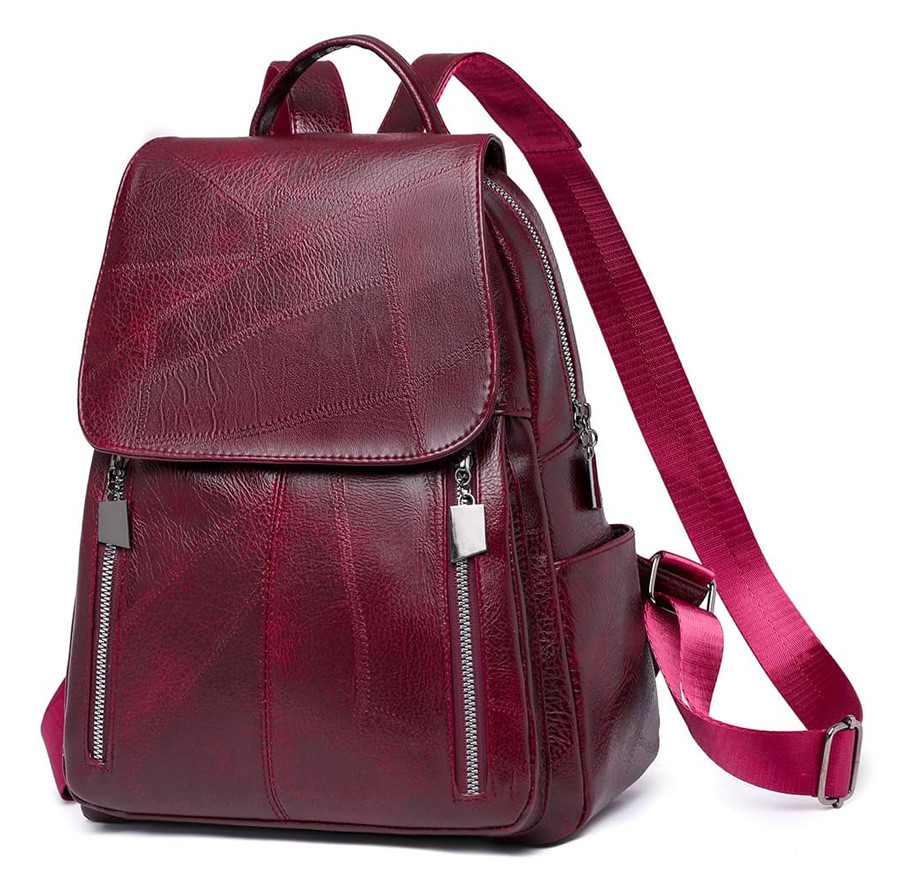 ROXXANI γυναικεία τσάντα πλάτης LBAG-0019, κόκκινη 1 ROXXANI γυναικεία τσάντα πλάτης LBAG-0019