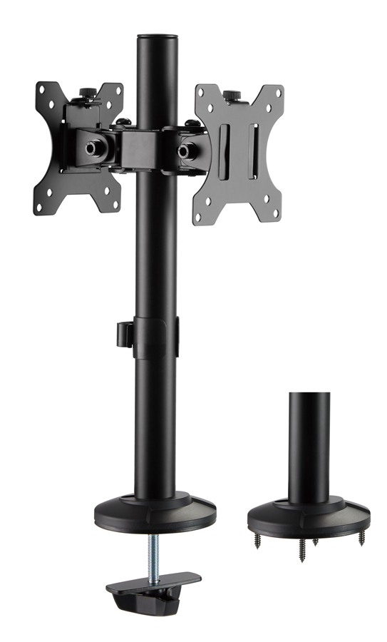 BRATECK βάση γραφείου για 2x οθόνες LDT40-G02, 17-32", έως 8kg 1 BRATECK βάση γραφείου για 2x οθόνες LDT40-G02