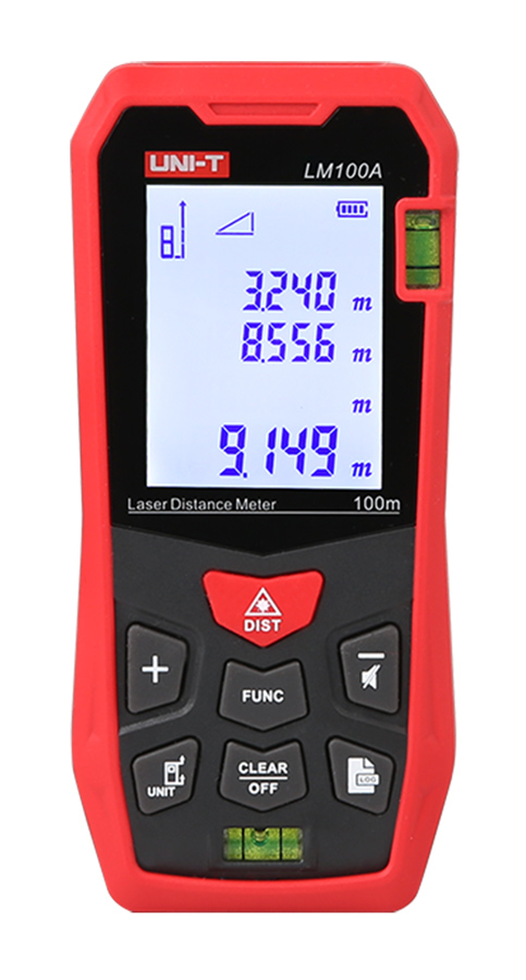 UNI-T laser μετρητής απόστασης LM100A, m/ft/in, 100m 1 UNI-T laser μετρητής απόστασης LM100A