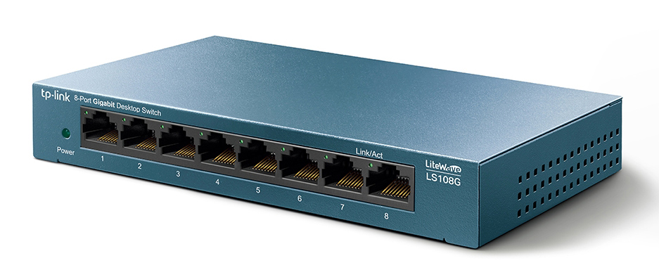 TP-LINK Desktop Switch LS108G, 8-port 10/100/1000Mbps, Ver. 1.0 1 TP-LINK Desktop Switch LS108G