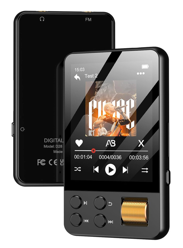 RUIZU MP3 player M19 με οθόνη αφής 2.4", 32GB, Bluetooth, μαύρο 1 RUIZU MP3 player M19 με οθόνη αφής 2.4"