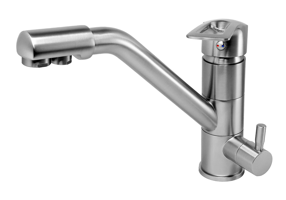 BRUNO μπαταρία πάγκου κουζίνας M54954-355N, τρίοδη, αναμεικτική, ασημί 1 BRUNO μπαταρία πάγκου κουζίνας M54954-355N