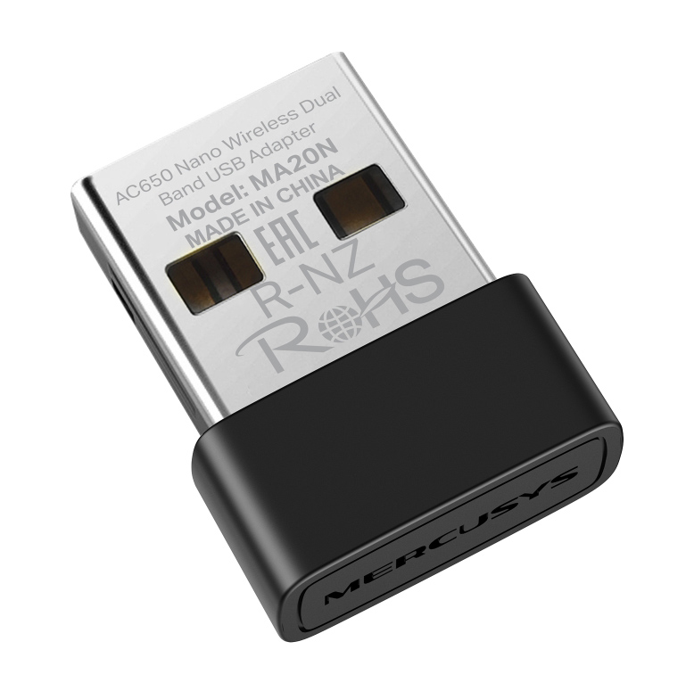 MERCUSYS ασύρματος USB αντάπτορας δικτύου MA20N, 650Mbps AC650, Ver 1.0 1 MERCUSYS ασύρματος USB αντάπτορας δικτύου MA20N