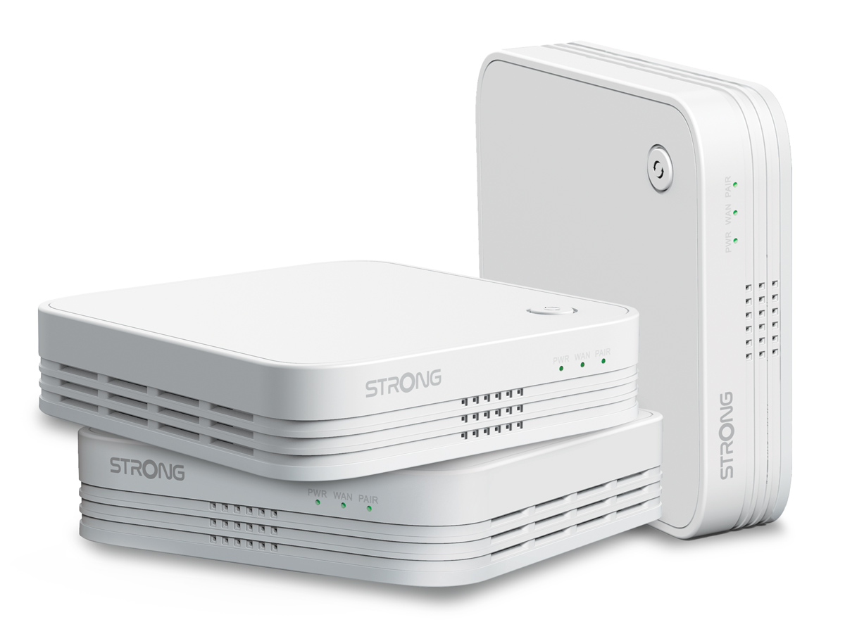 STRONG WiFi Mesh Home Kit ATRIA 1200 V2, 1200Mbps Dual Band, 3τμχ 1 STRONG WiFi Mesh Home Kit ATRIA 1200 V2