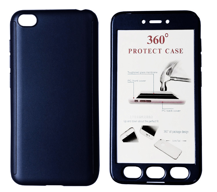 POWERTECH Θήκη Body 360° με Tempered Glass για Xiaomi Redmi Go, μπλε 1 POWERTECH Θήκη Body 360° με Tempered Glass για Xiaomi Redmi Go