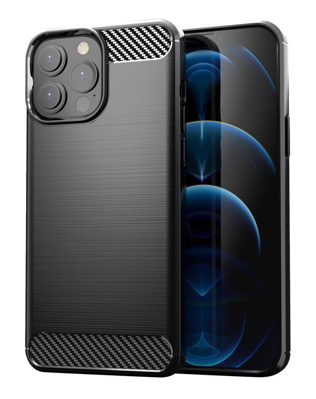 POWERTECH Θήκη Carbon MOB-1656 για iPhone 13 Pro Max, μαύρη 1 POWERTECH Θήκη Carbon MOB-1656 για iPhone 13 Pro Max