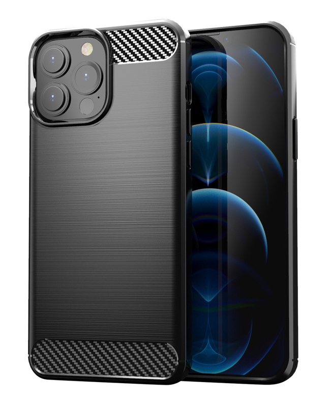 POWERTECH Θήκη Carbon MOB-1657 για iPhone 13 Pro, μαύρη 1 POWERTECH Θήκη Carbon MOB-1657 για iPhone 13 Pro
