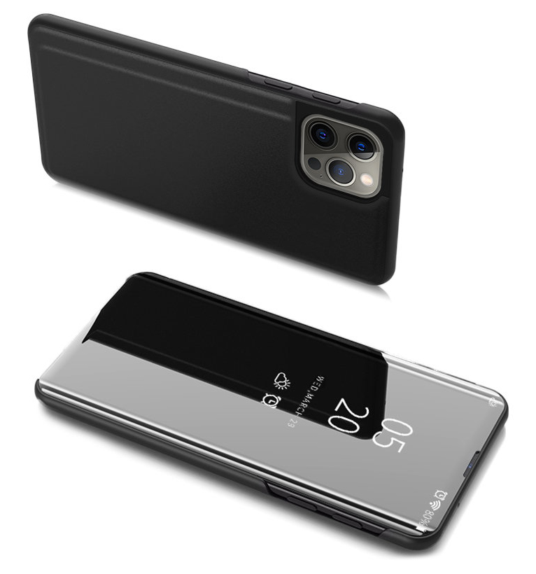 POWERTECH θήκη Clear View MOB-1663 για iPhone 13 Pro Max, μαύρη 1 POWERTECH θήκη Clear View MOB-1663 για iPhone 13 Pro Max