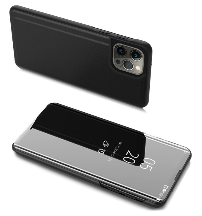 POWERTECH θήκη Clear View MOB-1664 για iPhone 13/13 Pro, μαύρη 1 POWERTECH θήκη Clear View MOB-1664 για iPhone 13/13 Pro