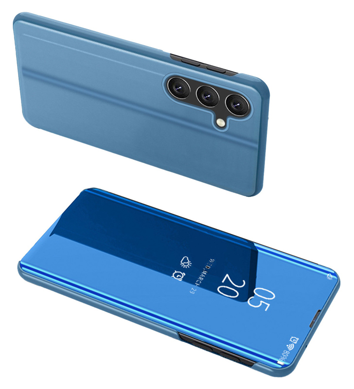 POWERTECH θήκη Clear view MOB-1862 για Samsung Galaxy A24, μπλε 1 POWERTECH θήκη Clear view MOB-1862 για Samsung Galaxy A24