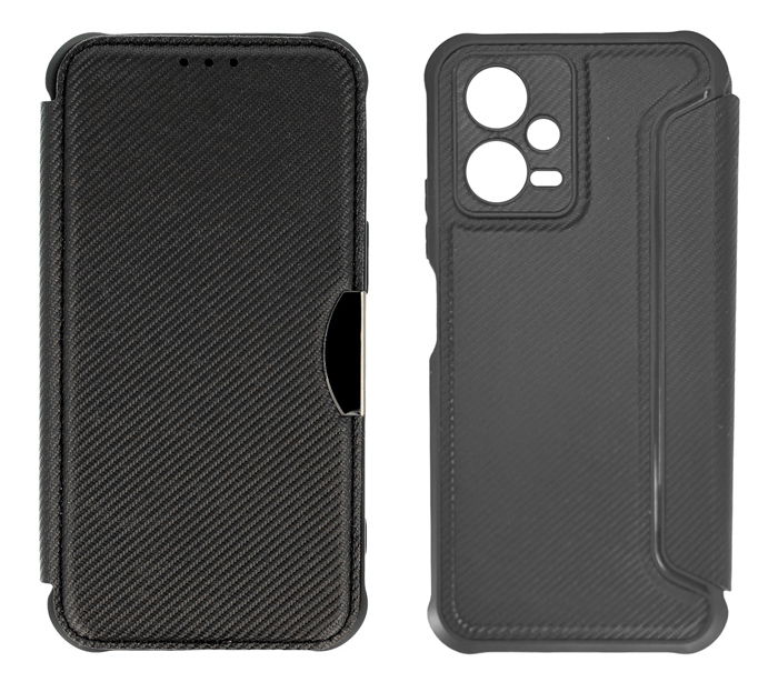 POWERTECH θήκη Razor Carbon MOB-1909 για Xiaomi Note 12/Poco X5, μαύρη 1 POWERTECH θήκη Razor Carbon MOB-1909 για Xiaomi Note 12/Poco X5