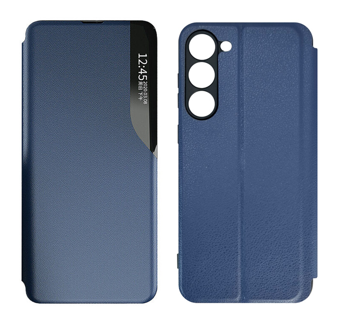 POWERTECH θήκη Smart view MOB-1916 για Samsung S23 Plus, μπλε 1 POWERTECH θήκη Smart view MOB-1916 για Samsung S23 Plus