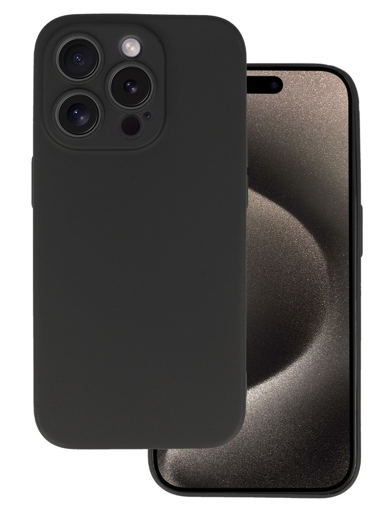 POWERTECH θήκη MATT MOB-1969 για iPhone 16 Pro, μαύρη 1 POWERTECH θήκη MATT MOB-1969 για iPhone 16 Pro