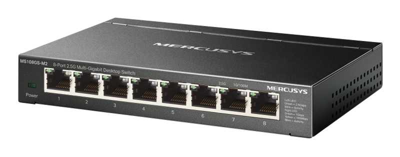 MERCUSYS desktop switch MS108GS-M2, 8x 2.5Gbps θύρες, UN/1.0 1 MERCUSYS desktop switch MS108GS-M2
