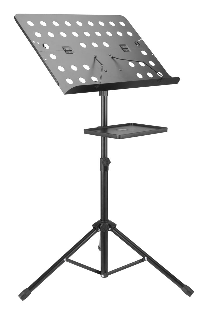 BRATECK αναλόγιο μουσικής MSS01-8, 75~150cm ύψος, με ράφι, μαύρο 1 BRATECK αναλόγιο μουσικής MSS01-8