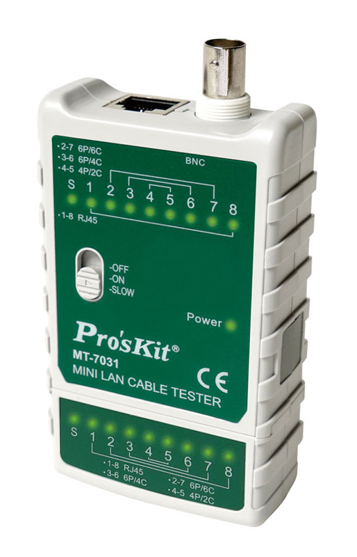 PROSKIT tester καλωδίων δικτύου MT-7031 για RJ45/11/12/22 & BNC 1 PROSKIT tester καλωδίων δικτύου MT-7031 για RJ45/11/12/22 & BNC