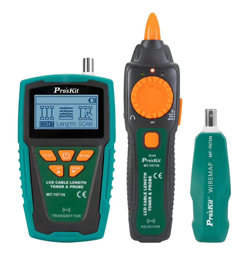 PROSKIT tester καλωδίων δικτύου MT-7071N για RJ45/11/12 & BNC 1 PROSKIT tester καλωδίων δικτύου MT-7071N για RJ45/11/12 & BNC