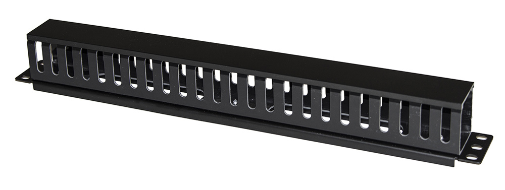 POWERTECH cable management NETW-0048 για rack 19"/1U, πλαστικό, μαύρο 1 POWERTECH cable management NETW-0048 για rack 19"/1U