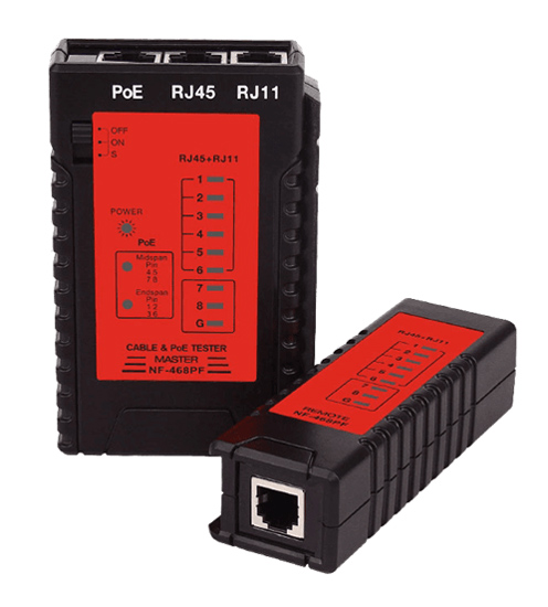 NOYAFA tester καλωδίων δικτύου NF-468PF για PoE RJ45 & RJ11 1 NOYAFA tester καλωδίων δικτύου NF-468PF για PoE RJ45 & RJ11
