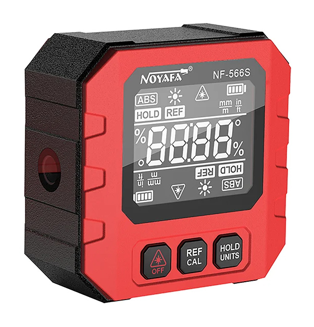 NOYAFA ψηφιακό γωνιόμετρο laser NF-566S, 4x90°, μαγνητικό σώμα, 390mAh 1 NOYAFA ψηφιακό γωνιόμετρο laser NF-566S