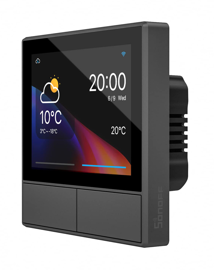 SONOFF smart panel ελέγχου NSPanel με οθόνη αφής, 2-gang, Wi-Fi, γκρι 1 SONOFF smart panel ελέγχου NSPanel με οθόνη αφής