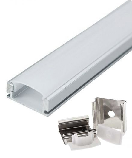 OPTONICA ράγα για καλωδιοταινία LED 5190, μεταλλική, 1m 1 OPTONICA ράγα για καλωδιοταινία LED 5190