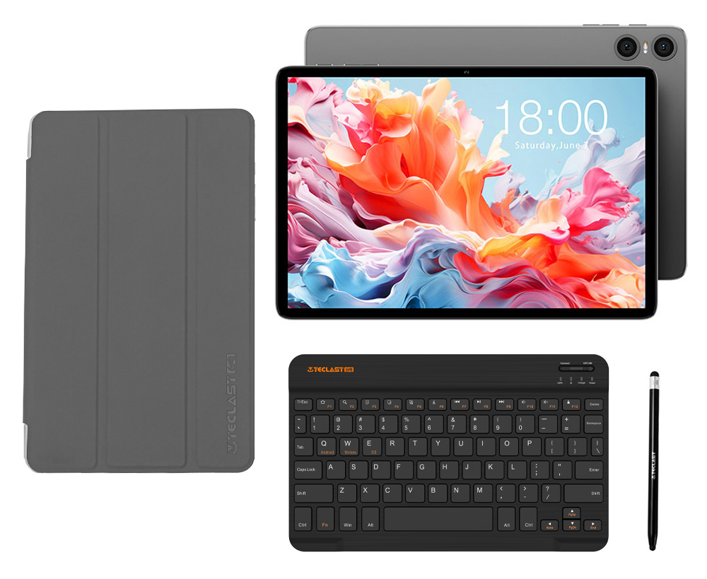 TECLAST tablet P30T με πληκτρολόγιο/στυλό αφής/θήκη, 10.1", 3/128GB, Android 16, 6000mAh, γκρι 1 TECLAST tablet P30T με πληκτρολόγιο/στυλό αφής/θήκη