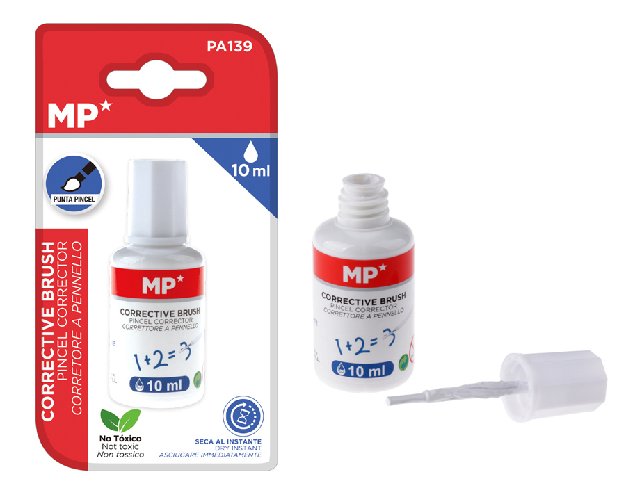 MP διορθωτικό υγρό με πινέλο PA139, 10ml 1 MP διορθωτικό υγρό με πινέλο PA139