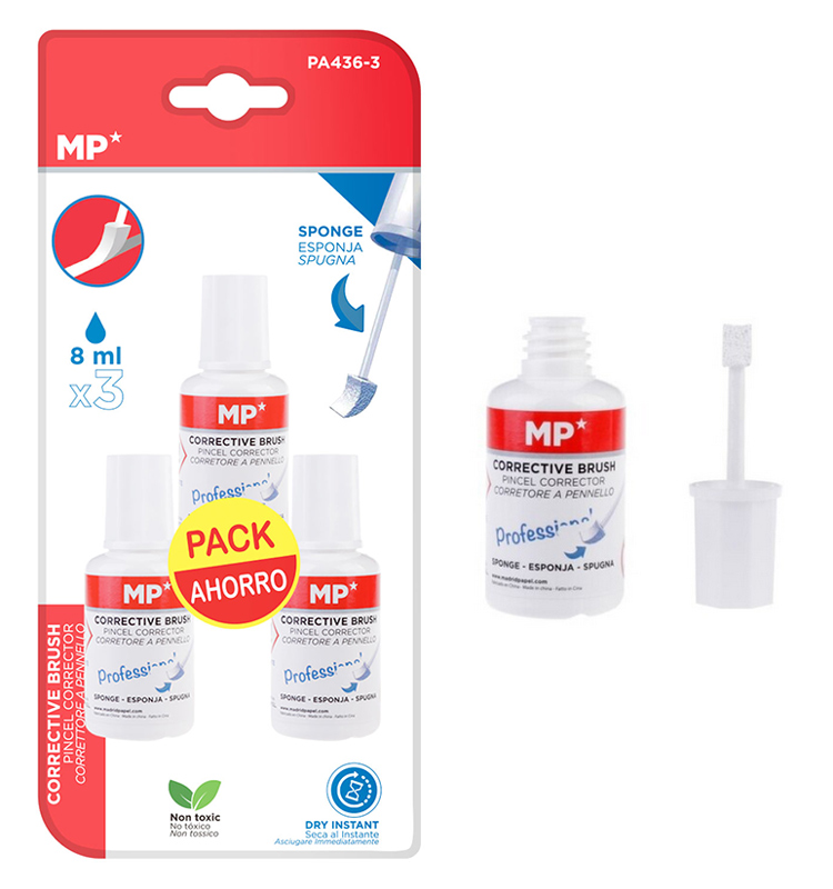 MP διορθωτικό υγρό με σφουγγάρι PA436-3, 3x 8ml 1 MP διορθωτικό υγρό με σφουγγάρι PA436-3