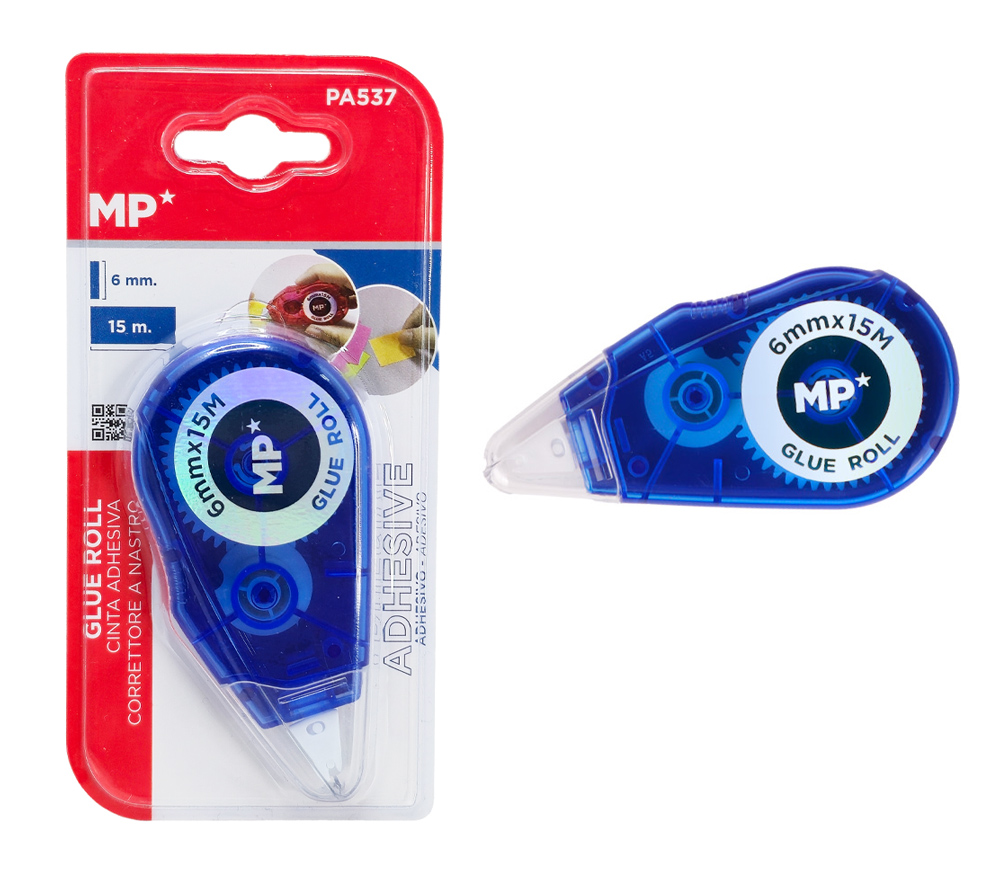 MP κολλητική ταινία διπλής όψεως PA537, 6mm x 15m, μπλε 1 MP κολλητική ταινία διπλής όψεως PA537
