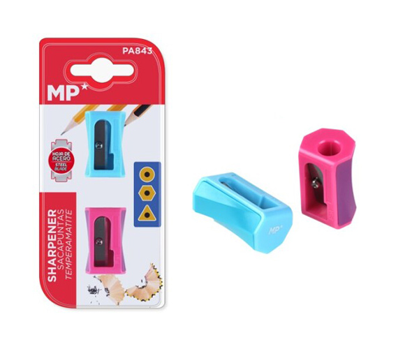 MP σετ πλαστικές ξύστρες PA843, 3.2cm, ροζ & μπλε, 2τμχ 1 MP σετ πλαστικές ξύστρες PA843
