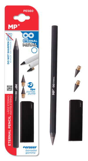 MP eternal μεταλλικό μολύβι PE560 με γόμα & 2x ανταλλακτικές μύτες