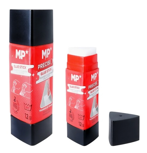 MP κόλλα στικ PP009, τρίγωνη, διάφανη, 12g 1 MP κόλλα στικ PP009