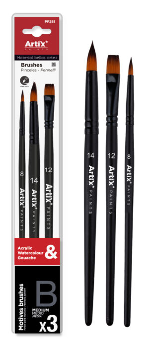 ARTIX PAINTS σετ πινέλων ζωγραφικής PP281