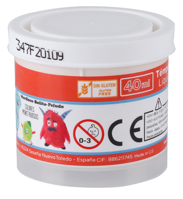 MP τέμπερα ζωγραφικής PP610-01, 40ml, λευκή 1 MP τέμπερα ζωγραφικής PP610-01