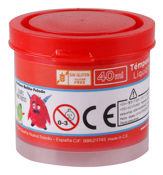 MP τέμπερα ζωγραφικής PP610-04, 40ml, κόκκινη 1 MP τέμπερα ζωγραφικής PP610-04