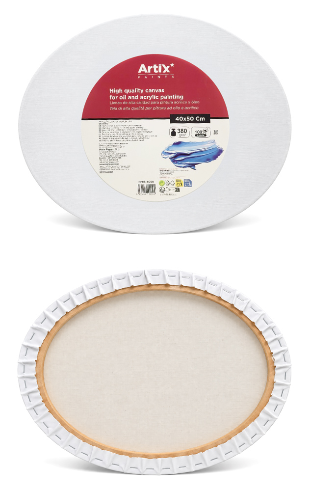 ARTIX PAINTS καμβάς τελάρο ζωγραφικής PP96-4050, 40x50cm, 380gr/m², λευκός 1 ARTIX PAINTS καμβάς τελάρο ζωγραφικής PP96-4050