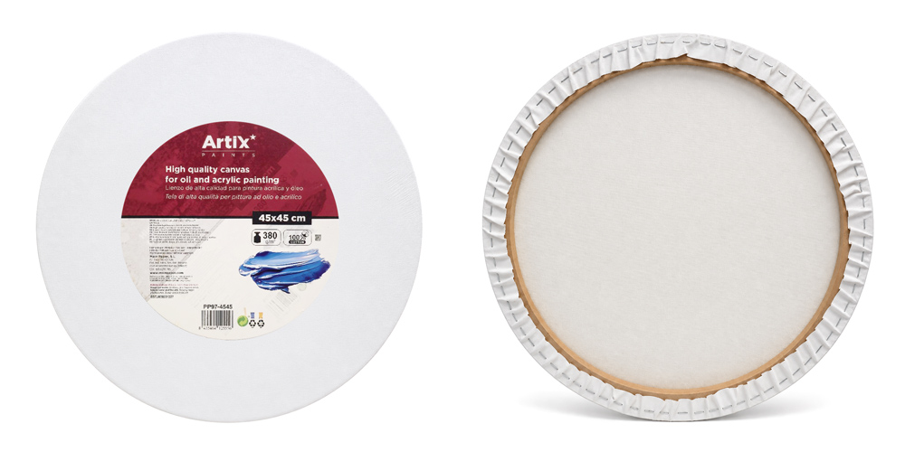 ARTIX PAINTS καμβάς τελάρο ζωγραφικής PP97-4545, 45x45cm, 380gr/m², λευκός 1 ARTIX PAINTS καμβάς τελάρο ζωγραφικής PP97-4545
