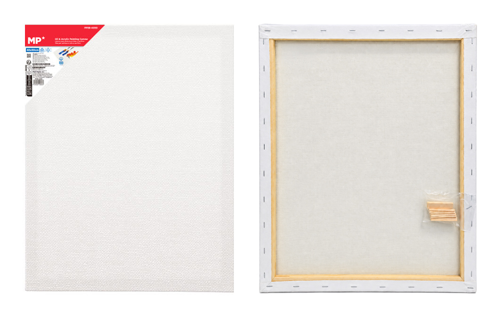 MP καμβάς τελάρο ζωγραφικής PP98-4050, 40x50cm, 280gr/m², λευκός 1 MP καμβάς τελάρο ζωγραφικής PP98-4050