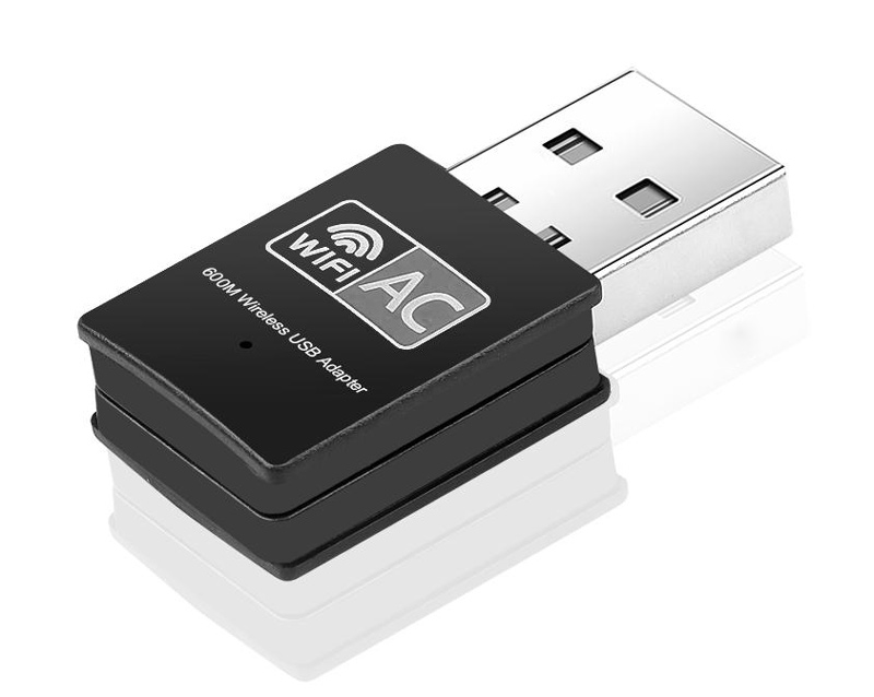 POWERTECH ασύρματος USB αντάπτορας δικτύου PT-1041, 600Mbps, 2.4/5GHz 1 POWERTECH ασύρματος USB αντάπτορας δικτύου PT-1041