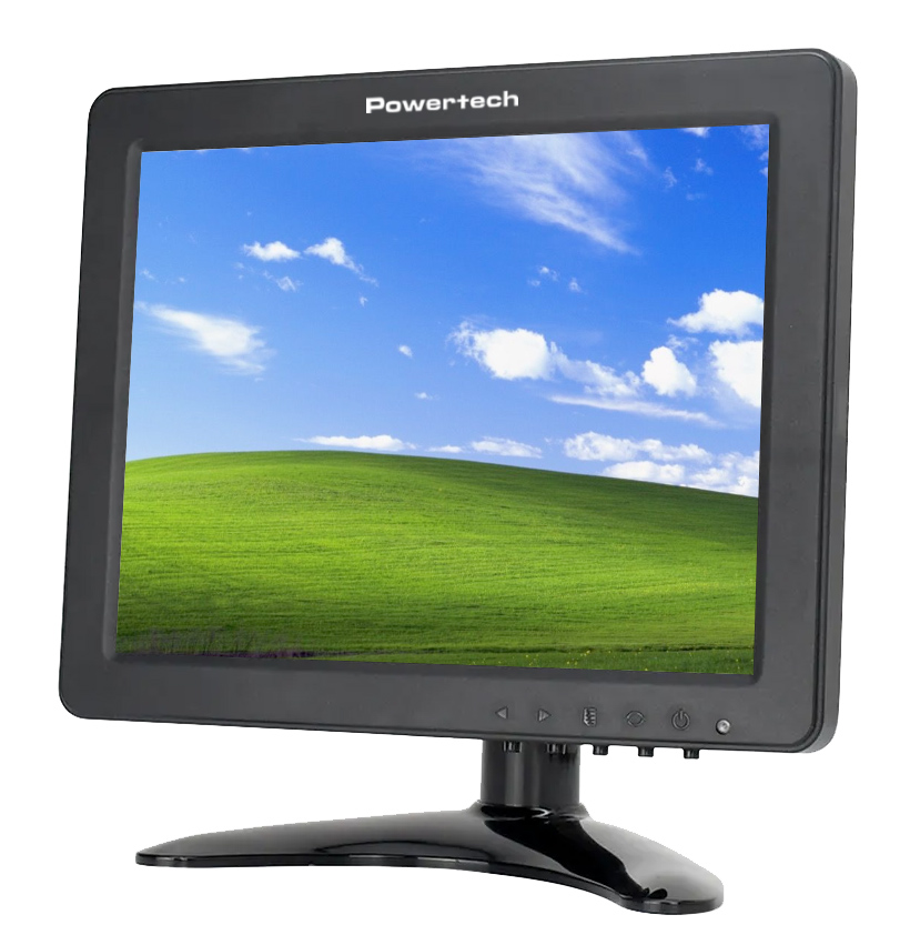POWERTECH οθόνη LED PT-1108 8" 1024x768, IPS, HDMI/VGA/AV/BNC/USB, μαύρη 1 POWERTECH οθόνη LED PT-1108 8" 1024x768
