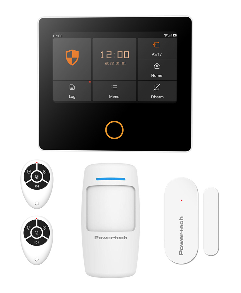 POWERTECH ασύρματο σύστημα συναγερμού PT-1125, αφής, Wi-Fi, 2G, TUYA 1 POWERTECH ασύρματο σύστημα συναγερμού PT-1125