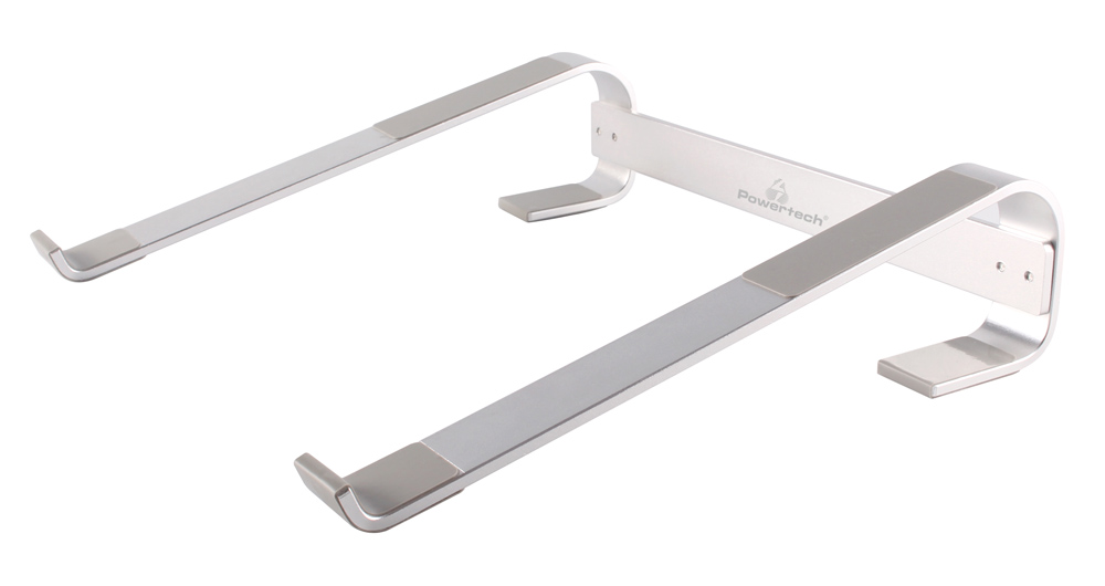 POWERTECH μεταλλική βάση laptop PT-1161, έως 18", ασημί 1 POWERTECH μεταλλική βάση laptop PT-1161