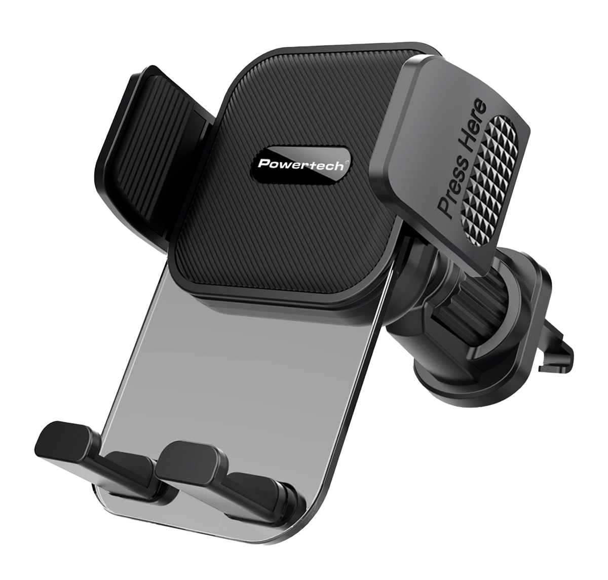 POWERTECH βάση smartphone αυτοκινήτου PT-1239 για αεραγωγούς, μαύρη 1 POWERTECH βάση smartphone αυτοκινήτου PT-1239 για αεραγωγούς