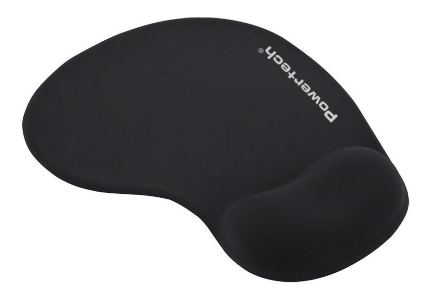 POWERTECH mouse pad PT-1293 με στήριγμα καρπού, 23x19x1.8cm, μαύρο 1 POWERTECH mouse pad PT-1293 με στήριγμα καρπού