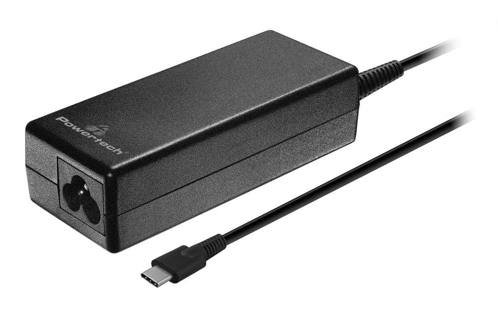 POWERTECH φορτιστής laptop PT-1319, USB-C PD 3.0, universal, 65W, μαύρος 1 POWERTECH φορτιστής laptop PT-1319