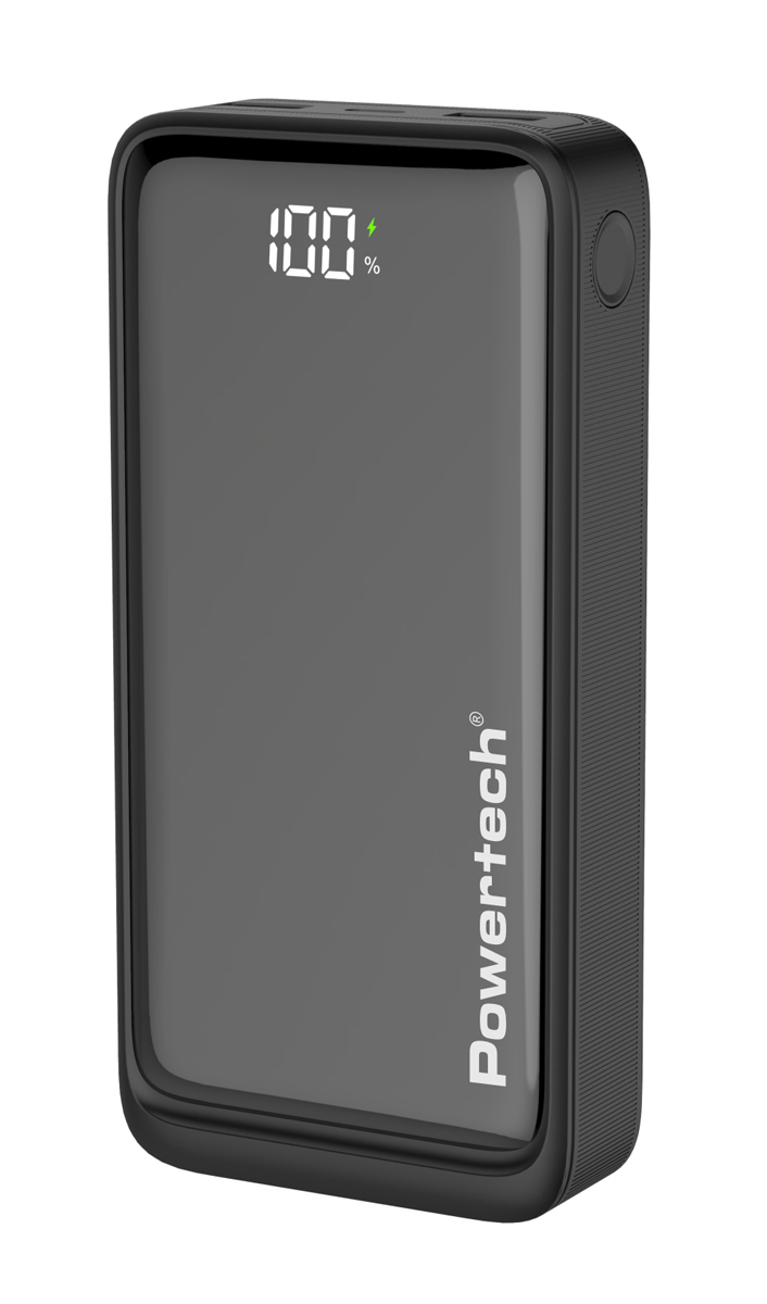 POWERTECH power bank PT-1327 με οθόνη, 20000mAh, 22.5W, μαύρο 1 POWERTECH power bank PT-1327 με οθόνη